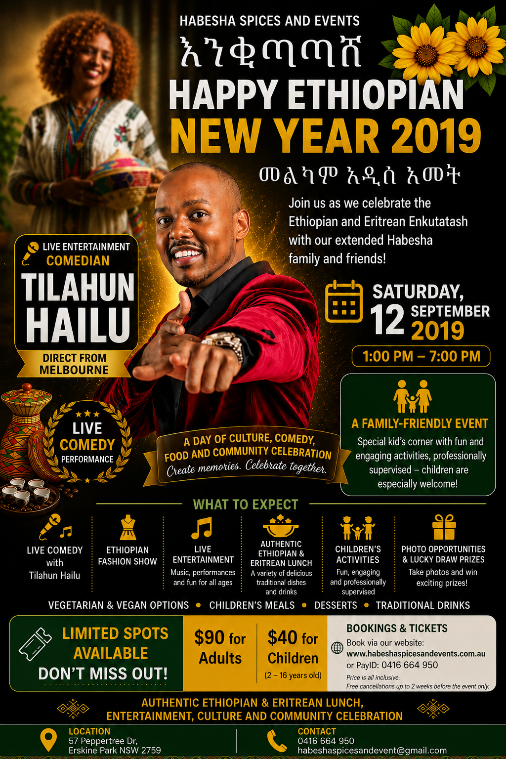 Happy Ethiopian New Year 2019 — Click to view event details